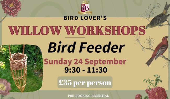 Bird Lovers Willow Workshop Bosworth Bird Feeder Facebook Event Cover Aspect Ratio 640 340 Aspect Ratio 650 380