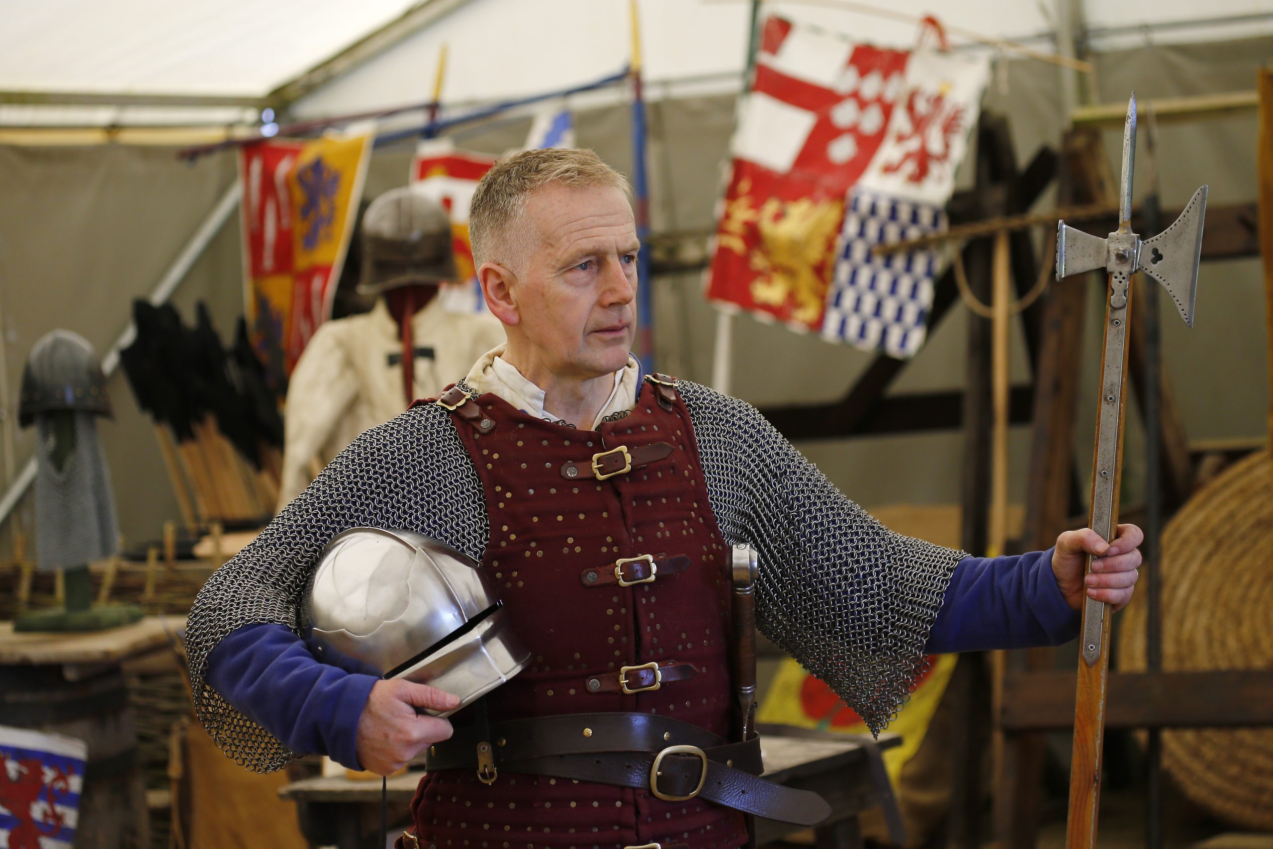 John Potter as the Bosworth soldier for school sessions