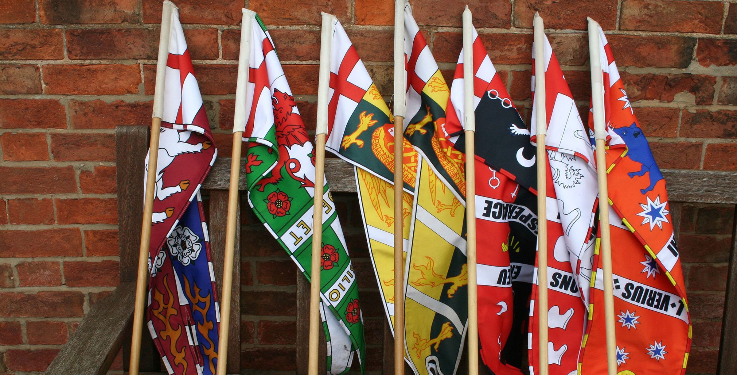 Battlefield Guide Flags Used In The Reenactment On Group Walks Aspect Ratio 785 400