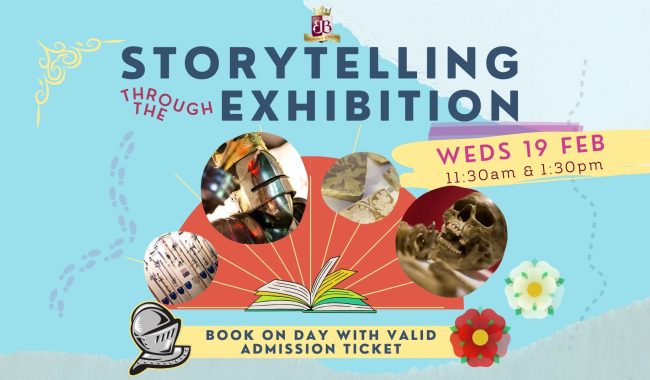 Storytelling Through The Exhibition Poster Facebook Event Cover Aspect Ratio 650 380